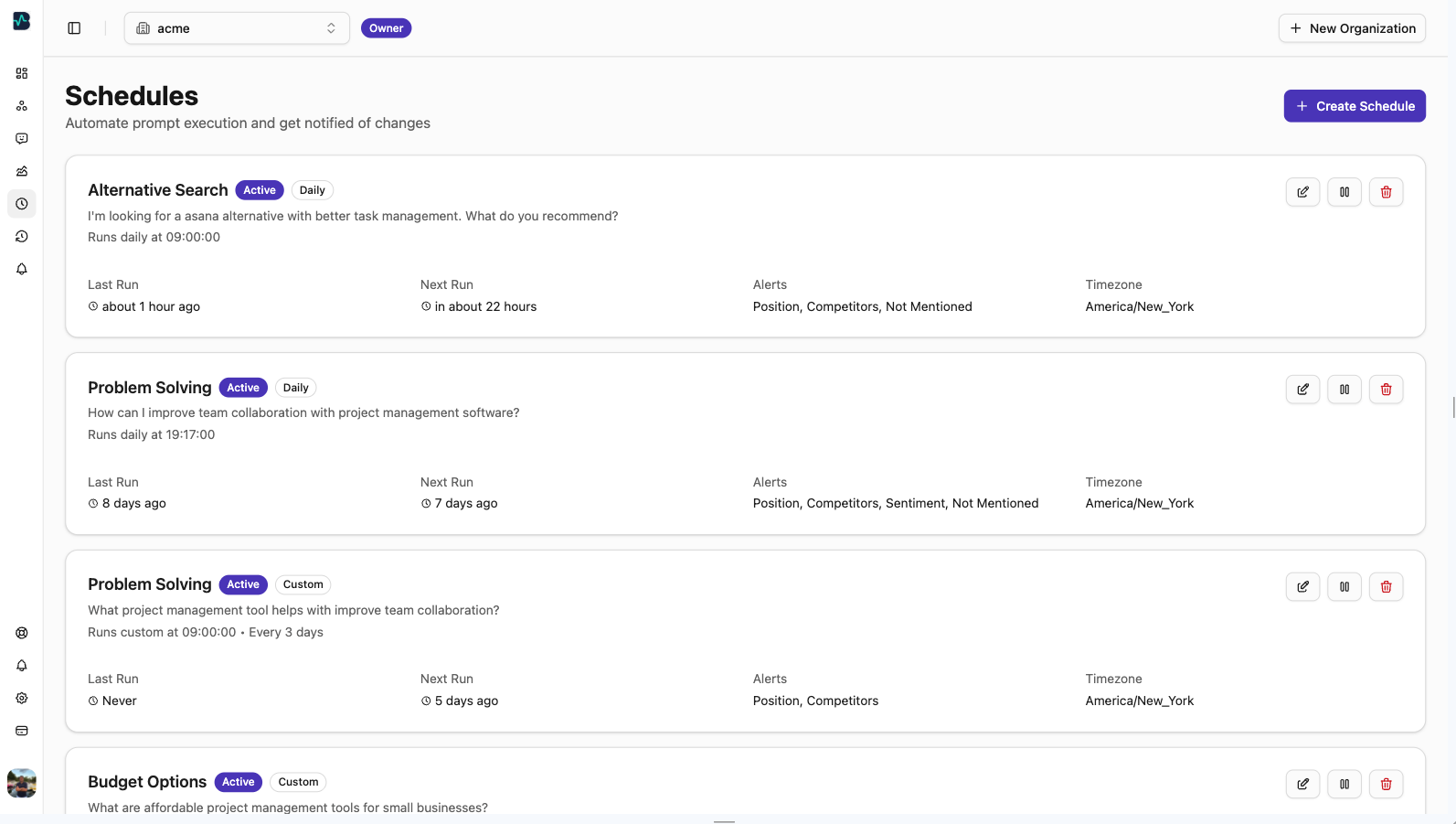 Automated Monitoring